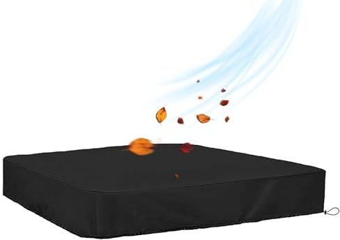 Sandkasten-Abdeckung, Sandkasten mit Deckel, robuster, wasserdichter Sandkasten-Deckel für Outdoor-Spielen, schützt Sand vor Regen, Staub, Schmutz