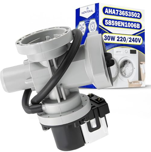 Abflusspumpe 30W für Waschmaschine EAU62263305 5859EN1006B für LG | mit dem Originalcode AHA73653502 5859EN1006M 5859EN1006S - Garantie 10 Jahre - MONTERAL