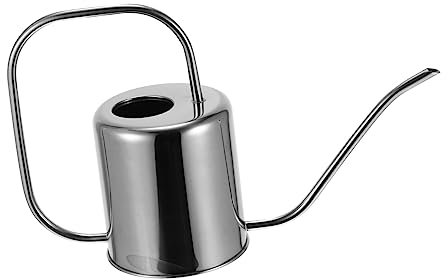 MOBUTOFU Gießkanne Aus Edelstahl Mit Langem Auslauf Für Bewässerung Von Zimmerpflanzen Orchideen Und Gartenpflanzen Langlebig Und Korrosionsbeständig