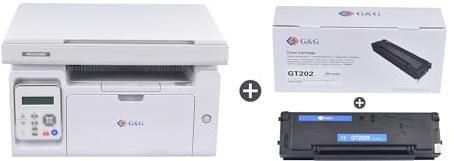G&G M2022NW Laserdrucker - Multifunktionsgerät mit Drucker, Scanner und Kopierer,Schwarz-Weiss,WLAN(22-23Ppm)