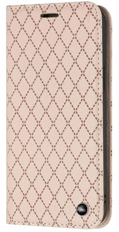 LOWBDGFU Leder Hülle Für iPhone 15/15 Pro/15 Plus/15 Pro Max Multifunktional Rundumschutz Shell Mit Kartenfach Standfunktion Geldbörse Case Anti-fingerabdruck Mobiltelefon Tasche (Pink,15 Pro Max)