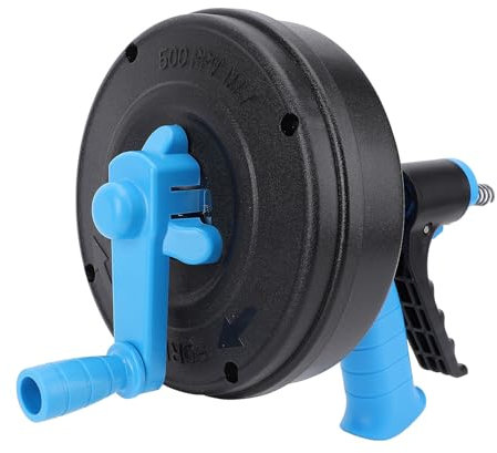 Coclea di Drenaggio per Tubi da 50-75mm, Serpente Idraulico Flessibile a 2 Modalità Macchina per la Pulizia Degli Scarichi per Bagni, Cucine, Vasche da Bagno e Corsi D'acqua