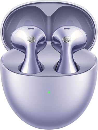 Huawei FreeBuds 6 Cuffie senza fili, vestibilità comoda, Dual Driver con True Sound, Chiamate chiare e stabili, ANC Open Fit, 36H di batteria, IP54 impermeabile, iOS e Android, viola