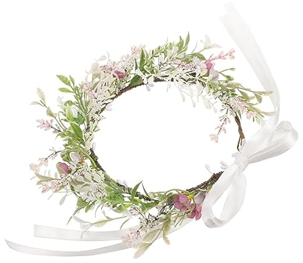POPETPOP Braut Blumenkrone Haarschmuck Realistische Floral Haarband Mit Lebensechten Blumen Für Hochzeiten Junggesellenabschiede Fotoshootings Und Feste Elegantes Accessoire Für Bräute