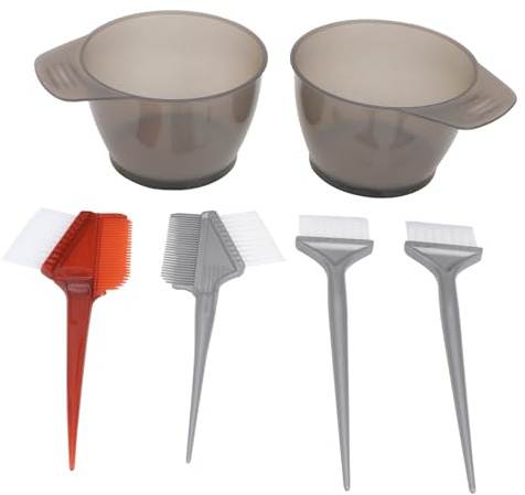 Alipis Juego De 2 Cuencos Grandes Para Teñir Cabello y 4 Peines Para Teñir Plástico Lavable Reutilizable Profesional Peluquería Fácil Uso Sin Ensuciar
