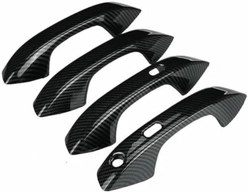 NMBYUXI Carbon Fiber Türgriff Abdeckung für Cupra Geboren 2021 2022 2023 Zubehör Gadgets Styling Aufkleber Trim
