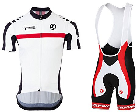 UGLY FROG LJ37 Neue Kurzarm Anzüge Herren Fahrradtrikot Set Fahrrad Anzug Fahrradbekleidung kurzarmtrikot + Radhose mit 3D Sitzpolster