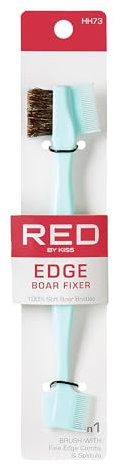 Red by Kiss Ultimate Edge Fixer Professional Boar Hair Brush (100% Boar Hair) (BSH29)