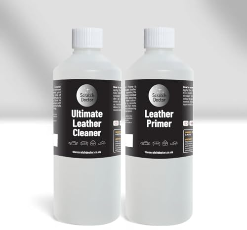 Scratch Doctor Leather Preparer Kit Leather Prep and Alcohol Cleaner Solution Removes Dirt Grease Grime and Preps Leather Surfaces for Recolouring (250ml)