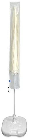 Plane B Sonnenschirm Schutzhülle | Schutzhülle Sonnenschirm – wasserdicht & langlebig | universell einsetzbare Sonnenschirm Hülle bis ø 280cm / (280cm/160cm (ø/H)) Transparent