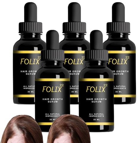 Folix22 Hair Growth Formula, Folix22 Haarwuchsformel, Folix22 Haarwachstumsserum, Folix22 Haarwachstum, Folix 22 Haarwachstumsserum, Natürliche Haaröle für das Haarwachstum (5pcs)