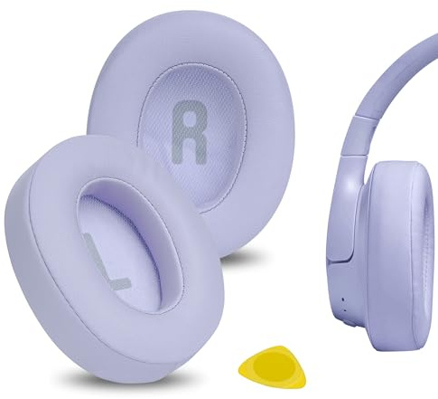 Geekria Replacement Ear Pads Compatible with JBL Tune720BT/ Tune750BTNC/ Tune710BT/ Tune700BT/ Tune760NC/ Tune770NC Wireless Over-Ear Headphones Ear Cushions, Repair Parts (Purple)