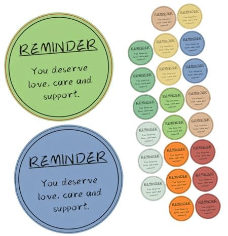 KICHOUSE 24sheets Motivational Affirmation Stickers for Positive Inspirational Self-adhesive Labels for Teens Adults Teachers Students Versatile Reminders for Scrapbook Journal Laptop and