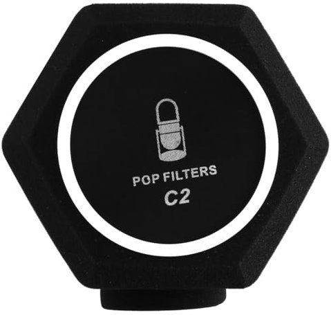 VOANZO Pare-Brise pour Microphone, Filtre Anti-Pop, Isolation en Mousse insonorisante à densité de Boule pour Un Enregistrement de qualité Studio, réduction du Bruit pour l'enregistrement Vocal