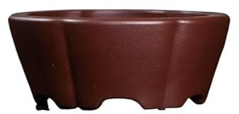 EINES Macetas pequeñas para suculentas con drenaje, de color morado, de escritorio, estilo chino, simple, adecuadas para flores/plantas, hogar, oficina, macetas de cerámica para suculentas