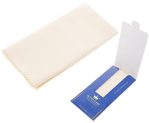 KONTONTY 2pcs Silver Polishing Cloth Microfiber Cleaning Cloth for Jewelry and Silverware 30x30cm Soft Polishing Fabric Suitable for Jewelry Care and Silver Maintenance Random Color