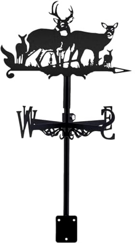 Yardwe Veleta De Inserción Suelo Metal Duradero Indicador De Viento Decoración Jardín Exterior