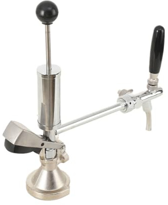 TABODD 4-Zoll-Bierfass-Partypumpe Edelstahl, Picknick-Bierspenderpumpe Bierzapfhahn Partypumpe Fass-Handpumpe mit Bierhahn für Selbstgebraute Picknick-Partys, Hochzeitsveranstaltungen