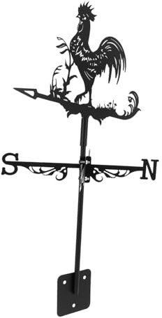 ibasenice Girouette Décorative Indicateur Direction Vent pour Jardin Terrasse Cour Sol Toit