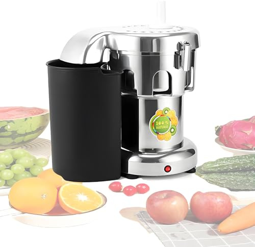 Estrattore Di Succo Professionale, 370W/550W, Centrifuga per Impieghi Gravosi Con Filtro, Spremiagrumi In Acciaio Inox, Capacità Di Estrazione 80-100 Kg/Ora / 100-120 Kg/Ora,B2000