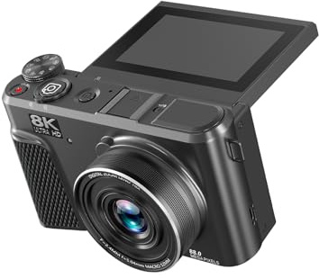 Cámara digital 8K con zoom de 18X, videocámara de vídeo, cámara WiFi, cámara web, video al aire libre