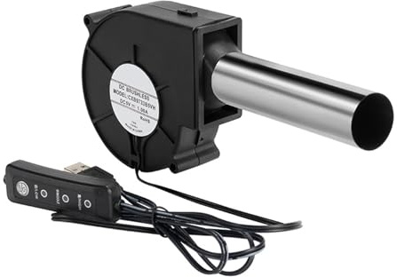 Ventilatore Centrifugo Turbo Per Griglie Barbecue Con Controllo Del Flusso D Regolabile Griglia A Carbone Strumento Potenziamento Della Fiamma Ventilatore USB Ricaricabile Avviamento