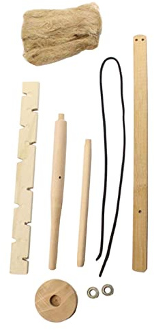 SHYYOULQE Portable Bow Drill Friction Starter Primitive Wood Outdoor Survival Practice Drilling Tool For Camping Hiking For Campfires Survival Kit