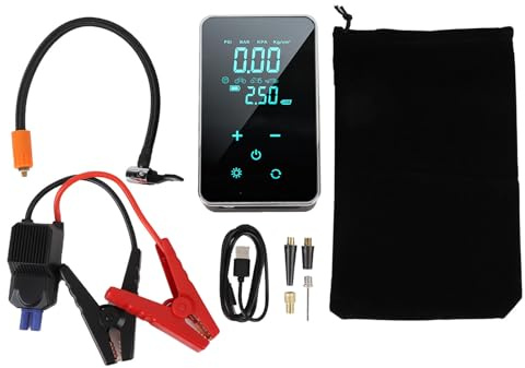 Akku-Reifenfüller, tragbare Luftpumpe, 150 PSI, intelligente Digitalanzeige, mehrere Modi für Fahrrad, Auto, Motorrad, ABS, 6000 mAh Batterie