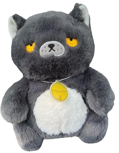 Generico Peluche Gatto,Morbido Peluche Confortevole Giocattoli - Soffice Giocattolo Compagnia | per Bambini Ragazzi Adulti per Gioco Nanna Camera da Soggiorno Studio Divano Compleanno e Festività