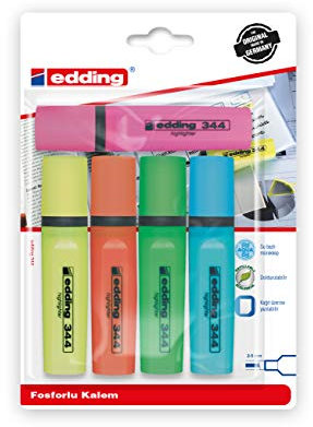 Edding Turkey ED344PVC4+1 edding 344 Textmarker, 5 sortiert