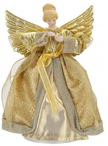PMS 21 cm (8 ) Or ou Argent Arbre Top Angel - décorations d'arbre de Noël