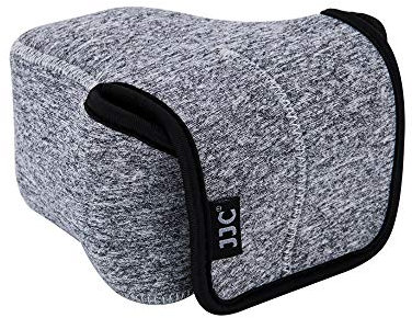 JJC Soft Elastic Neoprene Mirrorless Camera Carry Case for Canon EOS M50 M5 Fuji Fujifilm X-E4 X-S10 X-T30 X-T20 X-T10 X-A3 X-A2 X-M1 Sony a7C DSLR Cameras Ultra Light Stroage Case
