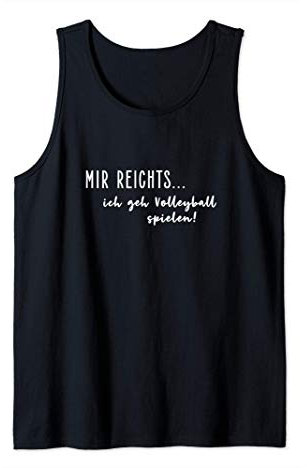 Volleyball Spruch Lustig Beachvolleyball Aufschlag Trikot Tank Top