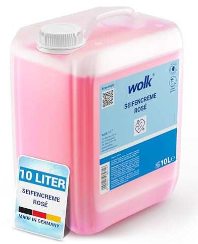 10 Liter Handwaschseife „Rosé“ - Seifencreme - Hautmilde Waschcreme - Alkalifrei - Kanister - wolk