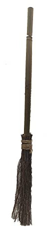 80cm Witches Broomstick Decoration for Halloween, Party and Fancy Dress Costume