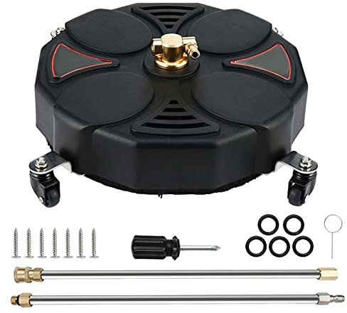 LOVIVER Driveway Power Washer, Rotary Surface Cleaner, High Pressure Flat Surface Cleaner, 13in Pressure Washer Surface Cleaner for Park Cleaning Sidewalks