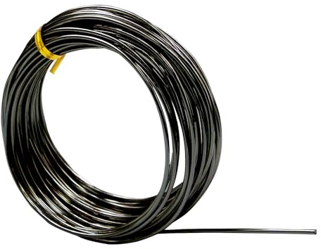 2mm Aluminum Craft Wire, 12 Gauge Crafting Wire Sculpting Wire for Sculpting, Modelling, Skeleton, Floral Making, Jewelry Making, Wire Weaving and Wrapping(Black)