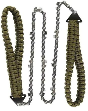 BESPORTBLE Steel Pocket Saw for Camping Survival Heavy Duty Woven Rope Chain Cutting Tool DIY Rope Kit