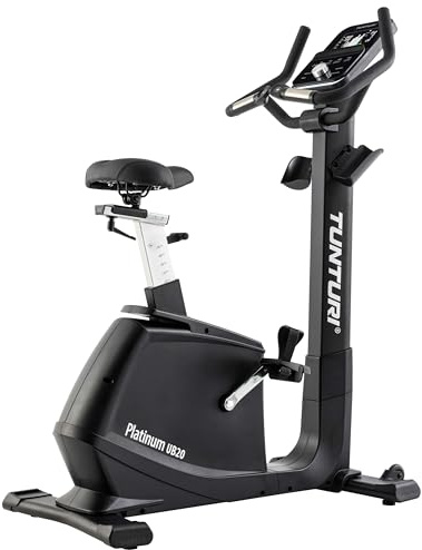 Tunturi Platinum UB20 motionscykel – magnetbroms – ergometer fitnesscykel – 48 motståndsnivåer – integrerade pulssensorer – bekväm ingång – justerbar
