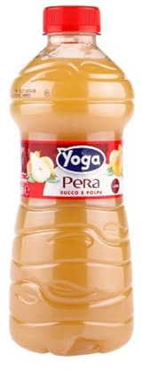 Yoga Succo Pera con Purea di Frutta 6 Bottiglie PET x 1 Litro Formato Famiglia