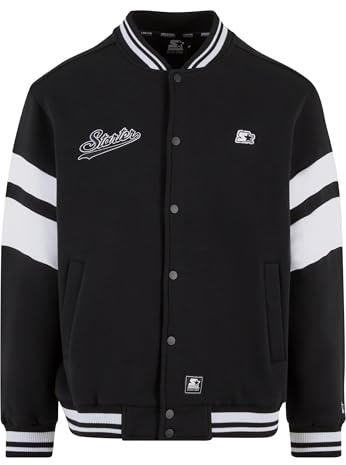 STARTER BLACK LABEL St460-starter Sweat College Jacket Veste Universitaire, Noir, S Hommes