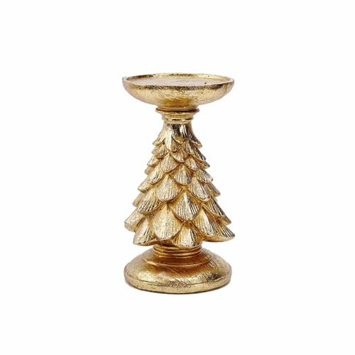 MRKU Portacandele Albero di Natale Resina Autunnale Tealight Candele da Tavolo Centrotavola Natale Casa Decorazione da Tavola