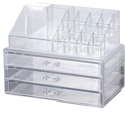 Oxtxuzdm Multi cassetto organizzatore acrilico per cosmetici e gioielli donne accessori scatola di immagazzinaggio per camera da letto o bagno uso di bellezza prodotti di stoccaggio