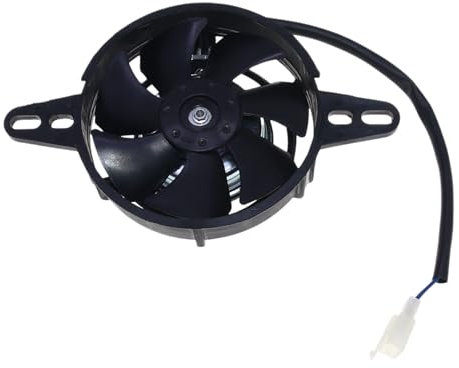 Motorcycle Radiator Fan - M6M7 Engine Fan, Titanium J4 Upgrade | Line Oil Cooling Kit, Compact Water Fan Module Made of High Performance Aluminium, 12V Cooling Solution for Modified