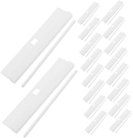 Yardenfun 30 Piezas Repuestos Lamas Verticales Persiana PVC Resistente Accesorios Reparación Fácil Instalación para Cortinas Verticales Hogar Oficina