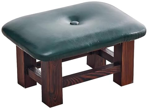 Footstool, Kitchen Step Stool with Upholstered Surface and Non-slip Pad for Living Room or Home Use