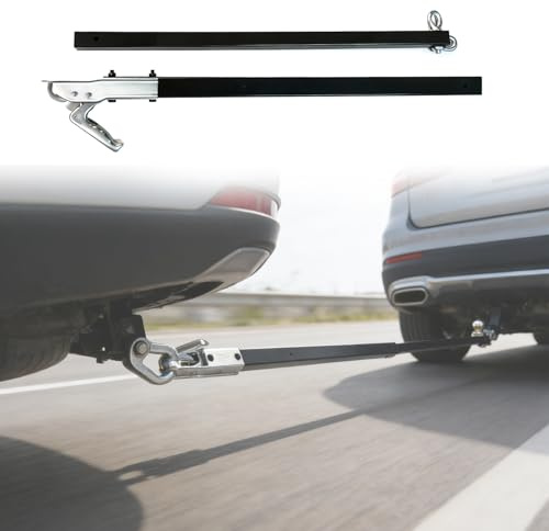 Hocomay Barre de remorquage pour voiture, barre de remorquage avec rotule, poids de 3500 kg, attelage de 50 mm, pour voiture, camion, SUV, véhicule tout-terrain – Aide routière (Lunghezza 2,35 m)