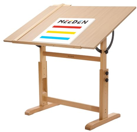 MEEDEN Extra-Large Wood Drafting Table: 42 x 30 Artist Drawing Table Desk