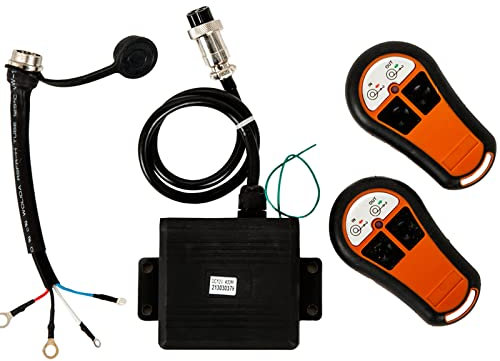 WINCHMAX Funkfernbedienung für 12V Winde. Doppelhörer. Wasserdichter Empfänger für die Außenmontage.