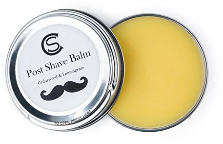 Clovelly Soap Co Natural Handmade After Shave Skin Balm with Cedarwood and Lemongrass 40g Tin